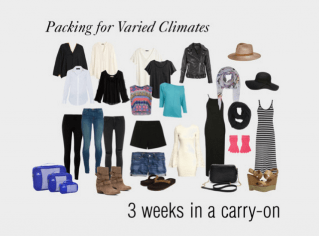 3 weeks in a carry-on