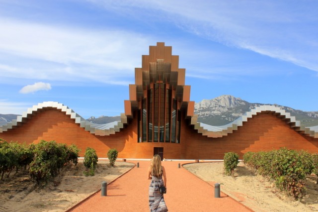 Wine Tasting, Bodegas Ysios, La Rioja, Spain
