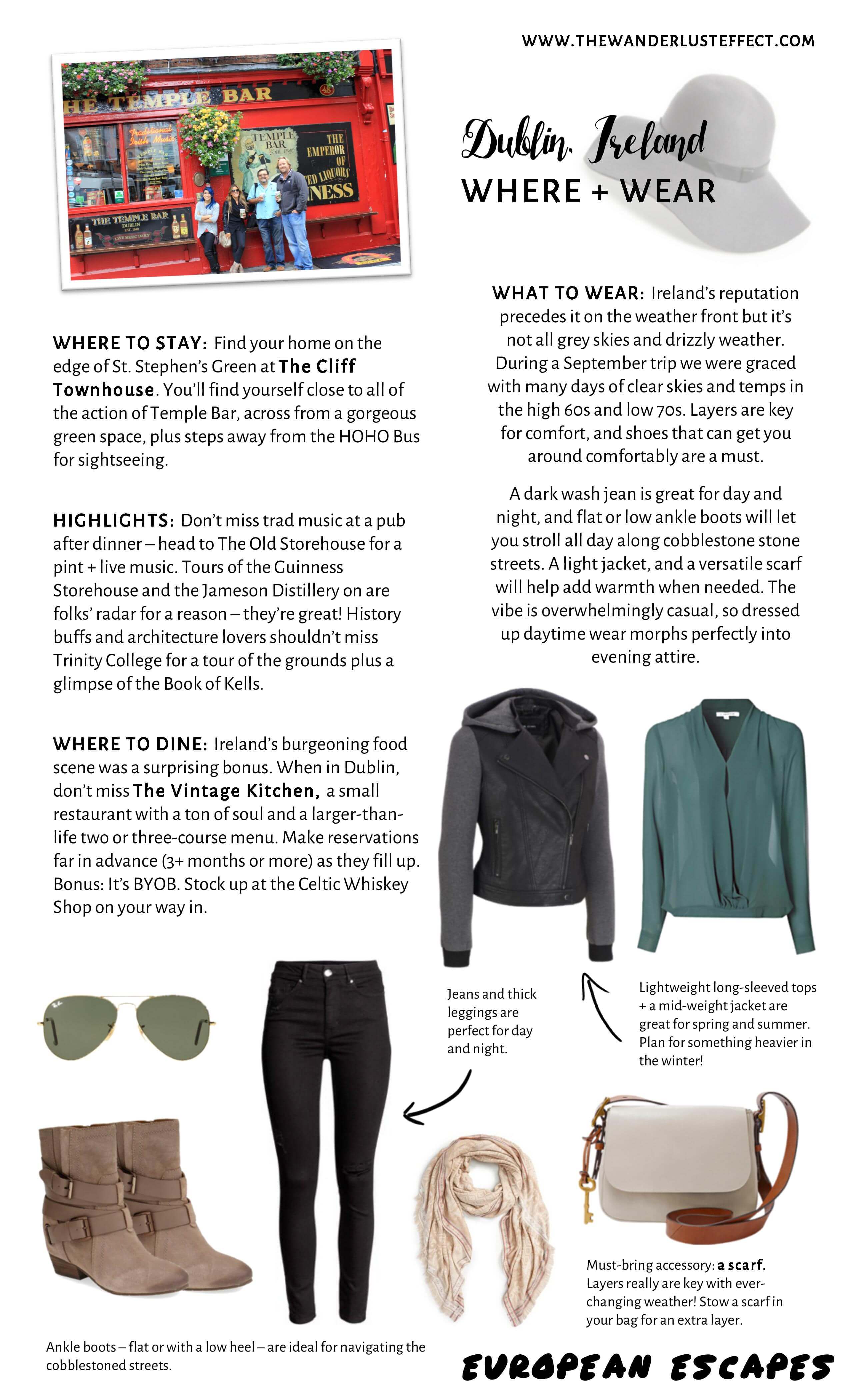Dublin Travel Style Guide - The Wanderlust Effect #travel #ireland #travelstyle