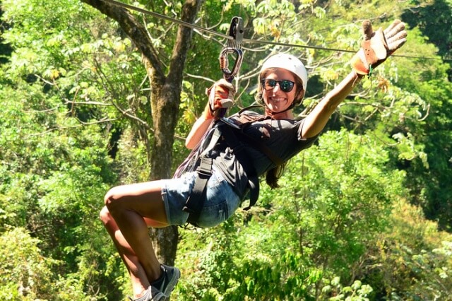 Ziplining at Los Suenos, Costa Rica