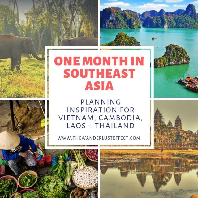 one month travelling southeast asia