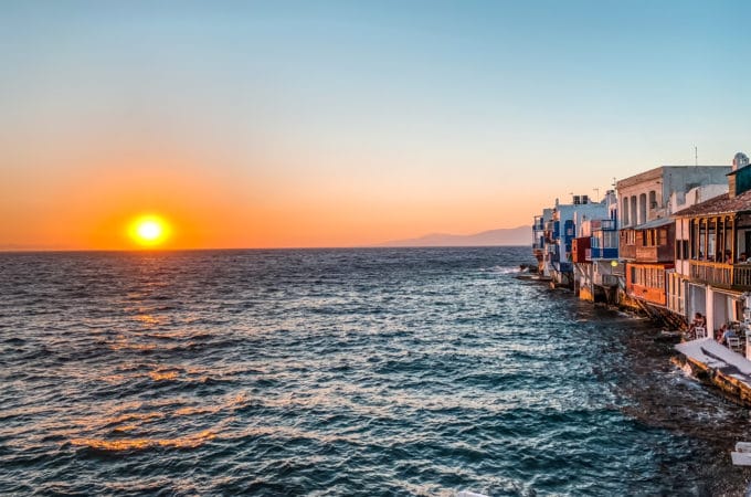Sunset in Mykonos